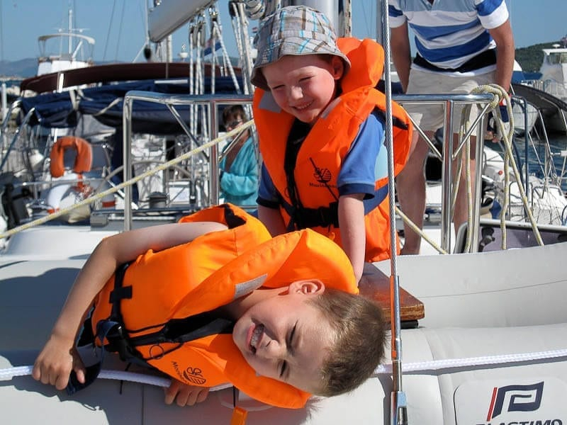 Children Playing on Deck