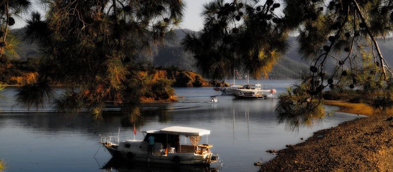 boats in turkey on a gocek sailing itinerary