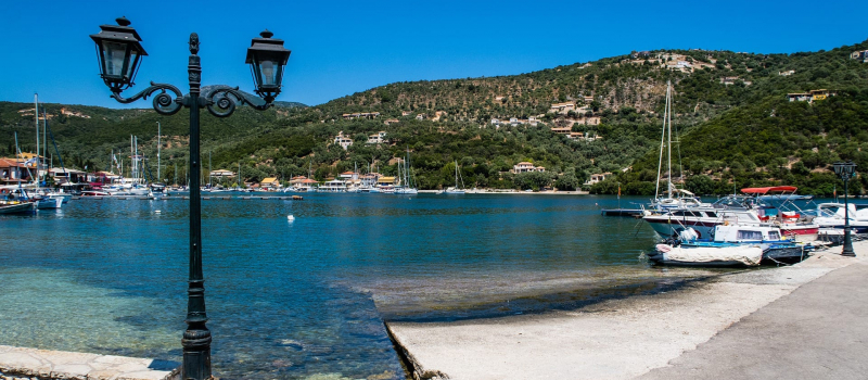 syvota in Greece view in a harbour on a south ionian sailing itinerary